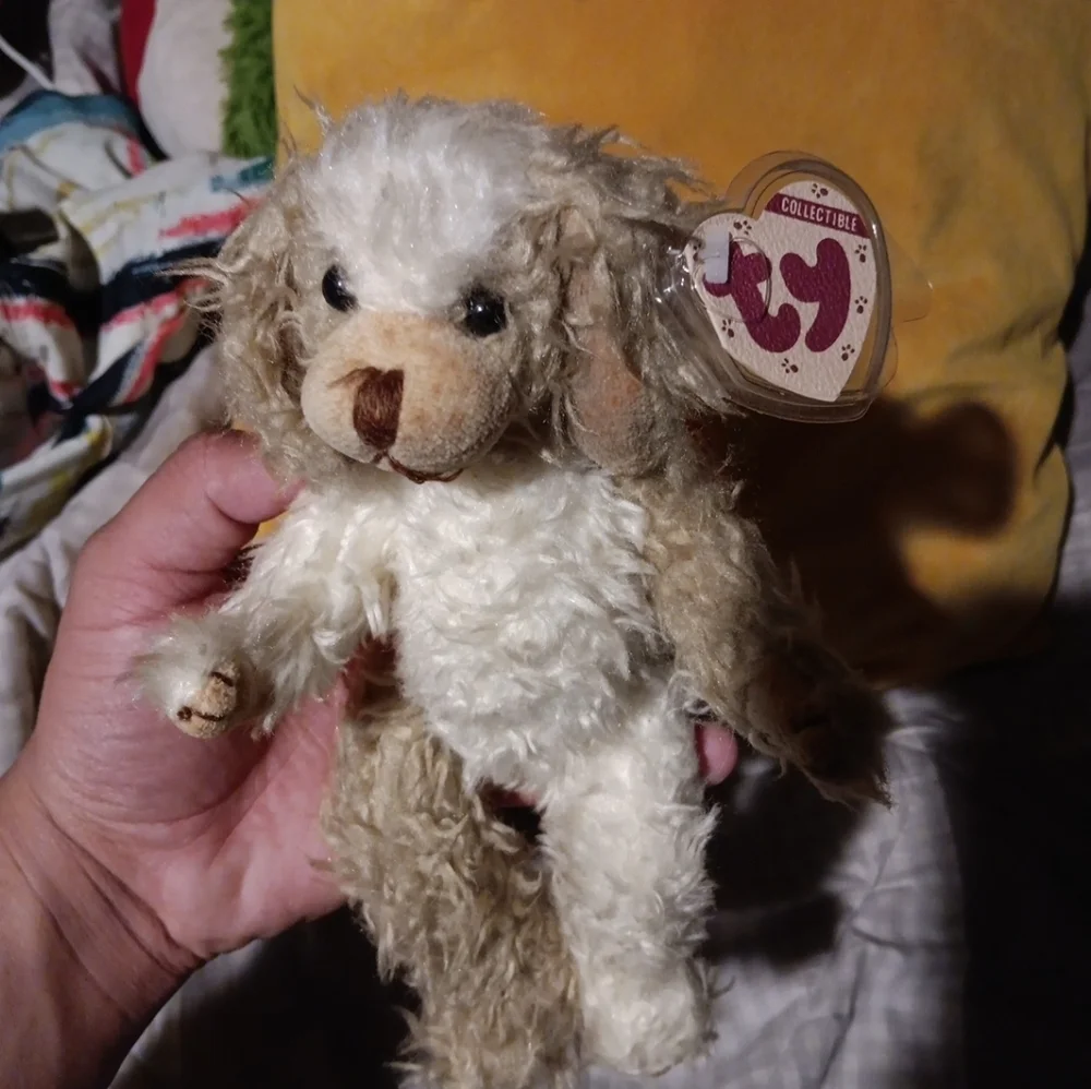 Vintage 1993 Ty Attic Treasures Scruffy Dog Jointed 9